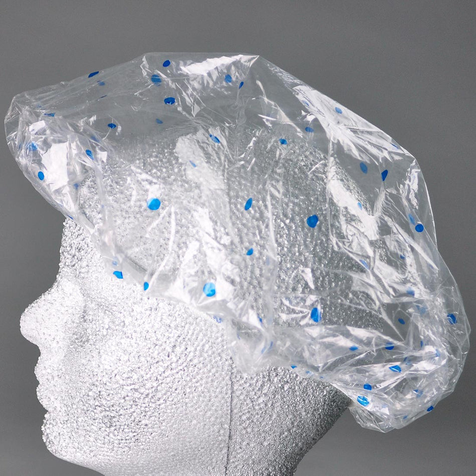 0.8 mil LDPE Shower Cap, 100/CS