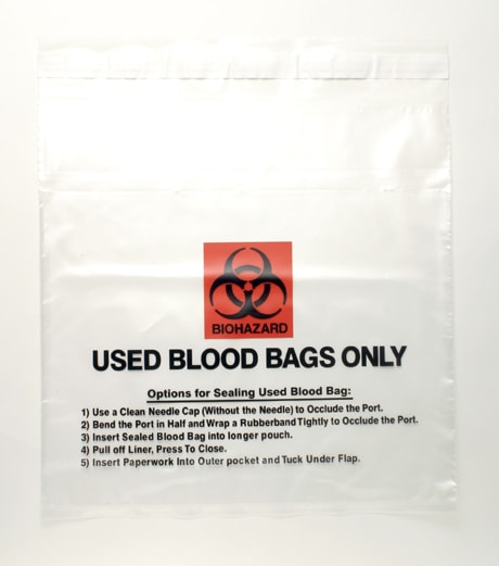 Used Blood Transport Bagused blood bag